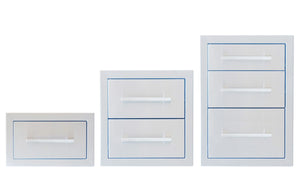 12" Beveled Frame Double Drawer