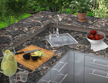 Load image into Gallery viewer, 17&quot; Single Sink w/ Hot &amp; Cold Water Faucet &amp; Soap Dispenser