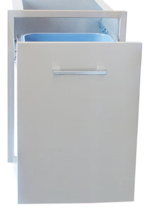 20"x 27" Beveled Frame Trash Drawer w/ Two Trash Bins