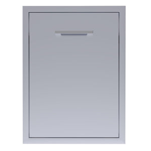 20"x 27" Beveled Frame Trash Drawer w/ Two Trash Bins