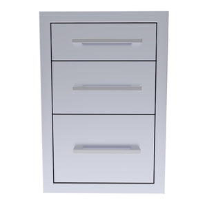 18" Beveled Frame Triple Drawer