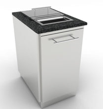 Load image into Gallery viewer, 18&quot; Trash Drawer Cabinet w/ Top Loading Bins