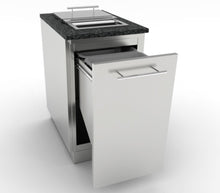 Load image into Gallery viewer, 18&quot; Trash Drawer Cabinet w/ Top Loading Bins
