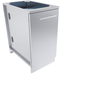 18" Trash Drawer Cabinet w/ Top Loading Bins