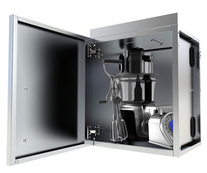 18" Upper Wall Left Swing Door Cabinet