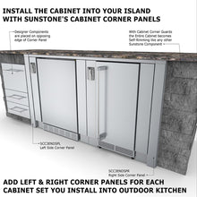 Load image into Gallery viewer, 30&quot; Sunstone Appliance Cabinet for up to 21&quot; Wide Fridge