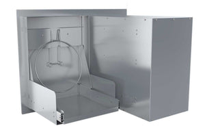 30" Flush Triple Drawer Propane Tank Drawer w/ Trash Bag Ring