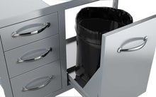 Load image into Gallery viewer, 30&quot; Flush Triple Drawer Propane Tank Drawer w/ Trash Bag Ring
