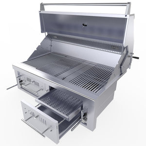 Sunstone Emerald 42" Dual Zone Gas-Hybrid Charcoal/Wood Burning Grill