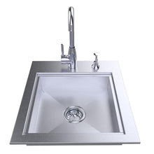 Load image into Gallery viewer, 20&quot; ADA Compliant Sink w/ Hot &amp; Cold Faucet / Cover / Soap Dispenser