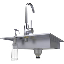 Load image into Gallery viewer, 20&quot; ADA Compliant Sink w/ Hot &amp; Cold Faucet / Cover / Soap Dispenser