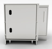 Load image into Gallery viewer, 12&quot; x 12&quot; Front Face / 90 Degree Corner Cabinet w/ Lazy Susan Shelves