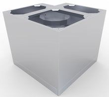 Load image into Gallery viewer, 12&quot; x 12&quot; Front Face / 90 Degree Corner Cabinet w/ Lazy Susan Shelves