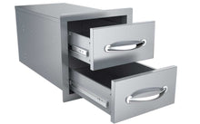Load image into Gallery viewer, 14&quot; Flush Double Access Drawer