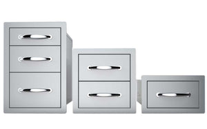 14" Flush Double Access Drawer
