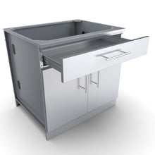 Load image into Gallery viewer, 36” Double Door Cabinet w/ Shelf &amp; Reversible Top Drawer or False Panel