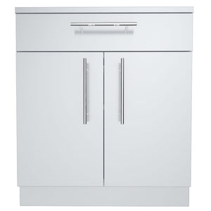 30" Double Door Cabinet w/ Shelf & Reversible Top Drawer or False Panel