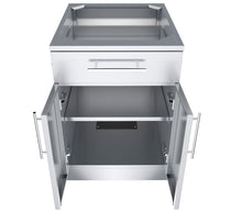 Load image into Gallery viewer, 24&quot; Double Door Cabinet w/ Shelf &amp; Reversible Top Drawer or False Panel