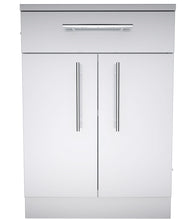 Load image into Gallery viewer, 24&quot; Double Door Cabinet w/ Shelf &amp; Reversible Top Drawer or False Panel