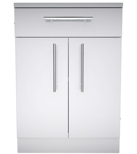 24" Double Door Cabinet w/ Shelf & Reversible Top Drawer or False Panel