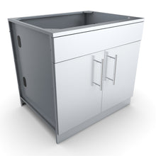Load image into Gallery viewer, 36” Double Door Cabinet w/ Shelf &amp; Reversible Top Drawer or False Panel