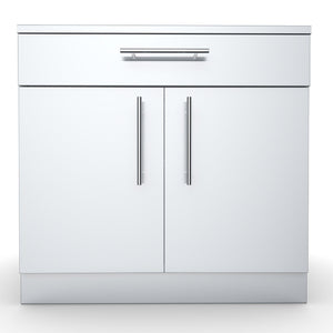 36” Double Door Cabinet w/ Shelf & Reversible Top Drawer or False Panel