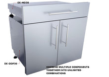 Load image into Gallery viewer, 30&quot; Raised Double Door Dry Storage Pantry