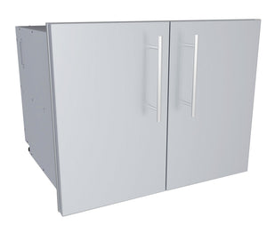 30" Raised Double Door Dry Storage Pantry