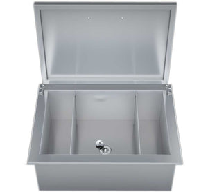 28" Fully Insulated Ice Chest w/ Hinged Cover & 2 Removable Dividers