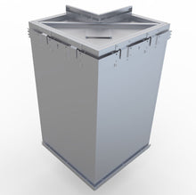 Load image into Gallery viewer, 12&quot; x 12&quot; Full Height 360 Swivel Door Corner Wall Cabinet w/ Three Shelves