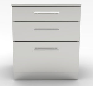 30" Large Triple Drawer Base Cabinet