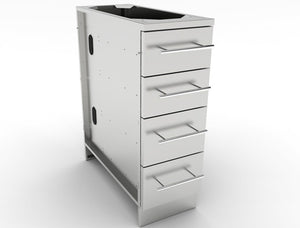 12" 4 Multi-Drawer Base Cabinet