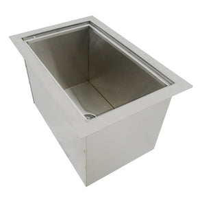 14" x 12" Over/Under Single Basin Insulated Wall Ice Chest w/ Cover