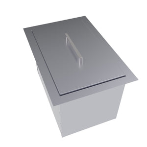 14" x 12" Over/Under Single Basin Insulated Wall Ice Chest w/ Cover
