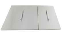 Load image into Gallery viewer, 34&quot; x 12&quot; Over/Under Double Basin Sink w/ Covers &amp; 2 Sink Drains