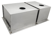 Load image into Gallery viewer, 34&quot; x 12&quot; Over/Under Double Basin Sink w/ Covers &amp; 2 Sink Drains