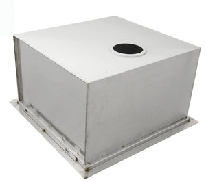 20" x 12" Over/Under Single Basin Sink w/ Cover & Sink Drains