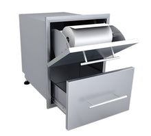 Load image into Gallery viewer, 18&quot; Raised Paper Towel Double Drawer Combo