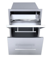 Load image into Gallery viewer, 18&quot; Raised Paper Towel Double Drawer Combo
