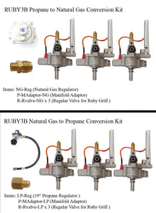 Conversion Kit for Ruby3B - 30" Grill