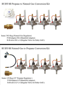 Conversion Kit for Ruby4B - 36" Grill