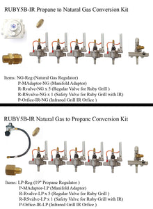Conversion Kit for Ruby5B - 42" Grill w/ IR