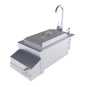 14" Ruby Bar Sink Cocktail Center / Insulated Ice Chest Station