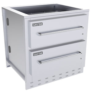 34" Sunstone Double Warming Drawer Cabinet