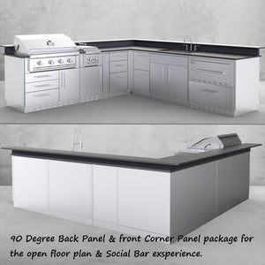 31” x 31” 90 Degree Component Cabinet Back Panel Package