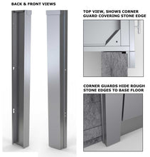 Load image into Gallery viewer, 3&quot; End Corner Guard Panel for Left Side of Base Cabinets