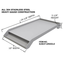 Load image into Gallery viewer, Sunstone 10&quot; Wide Griddle w/ Oil Reservoir