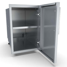 Load image into Gallery viewer, 15&quot; Raised Single Door Dry Storage Pantry w/ Shelf &amp; Utility Access