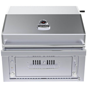 Sunstone 28" Dual Zone 304 Stainless Steel Charcoal Grill
