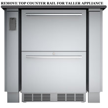 Load image into Gallery viewer, 34&quot; Sunstone Appliance Cabinet for up to 25&quot; Wide Fridge